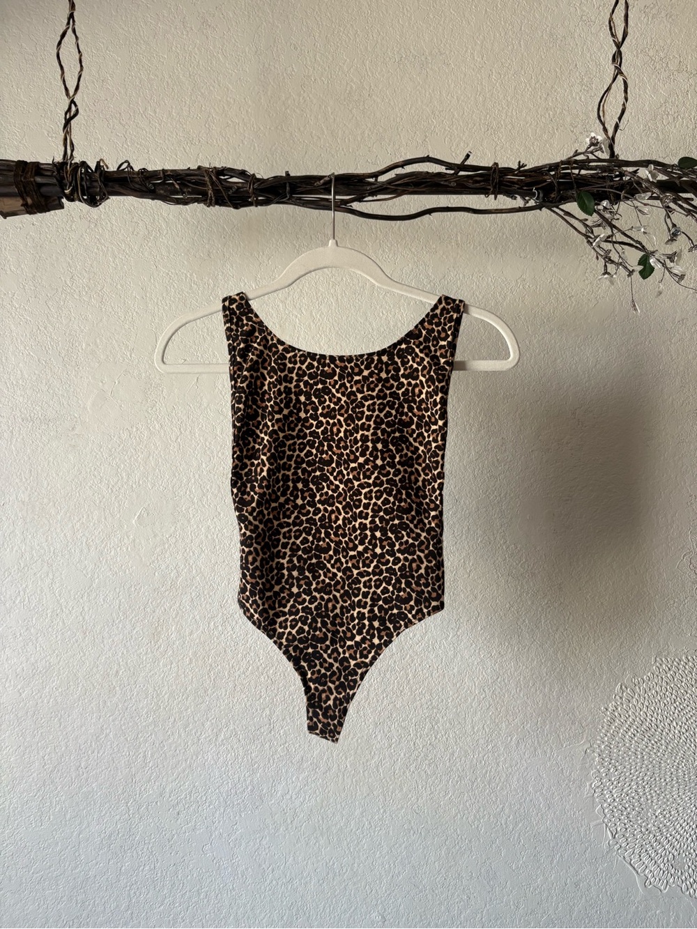 American Apparel animal print bodysuit
